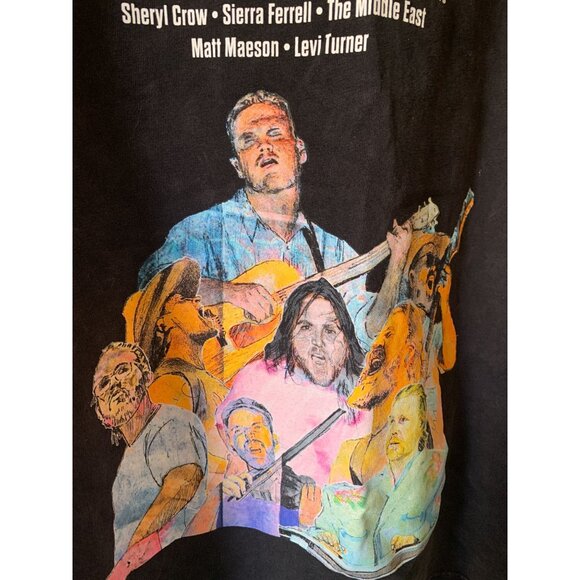 Zach Bryans Quittin Time Tour 2024 Vintage-Style Graphic T-Shirt - Picture 5 of 5